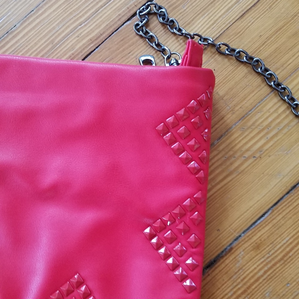 Red side purse